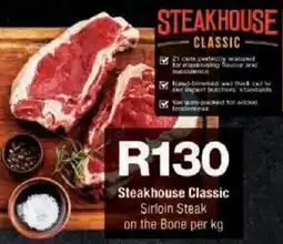 Checkers Steakhouse Classic Sirloin Steak on the Bone offer