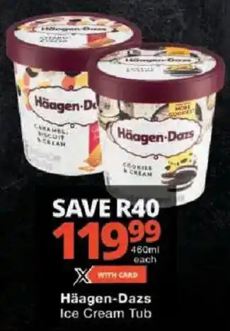 Checkers Häagen-Dazs Ice Cream Tub offer