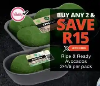 Checkers Ripe & Ready Avocados offer