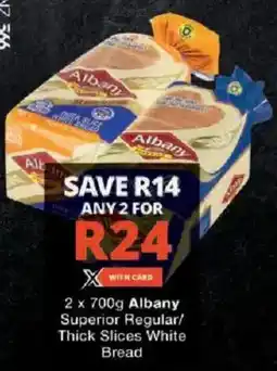 Checkers Albany Superior Regular/ Thick Slices White Bread offer