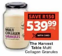 Checkers The Harvest Table Multi Collagen Granules offer