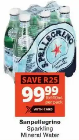 Checkers Sanpellegrino Sparkling Mineral Water offer