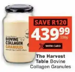 Checkers The Harvest Table Bovine Collagen Granules offer
