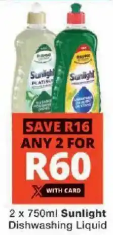 Checkers Sunlight Dishwashing Liquid offer