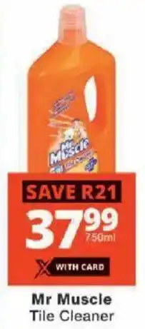 Checkers Mr Muscle Tile Cleaner offer