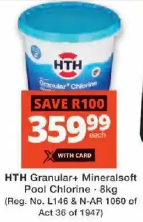 Checkers HTH Granular+ Mineralsoft Pool Chlorine offer