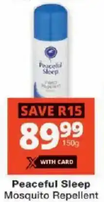 Checkers Peaceful Sleep Mosquito Repellent offer