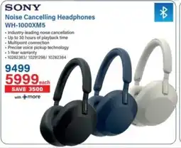 Incredible Connection SONY Noise Cancelling Headphones offer