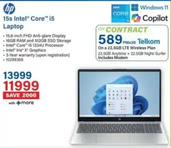 Incredible Connection HP 15s Intel Core i5 Laptop offer