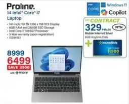 Incredible Connection Proline 14 Intel Core i7 Laptop offer