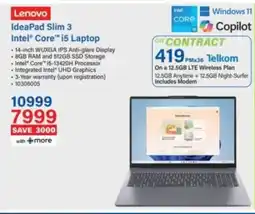 Incredible Connection Lenovo IdeaPad Slim 3 Intel Core i5 Laptop offer