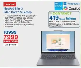 Incredible Connection Lenovo IdeaPad Slim 3 Intel Core i5 Laptop offer