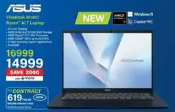 Incredible Connection ASUS VivoBook M1407 Ryzen AI 7 Laptop offer