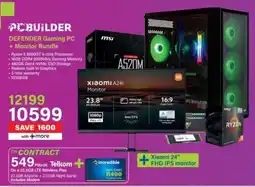 Incredible Connection PC BUILDER DEFENDER Gaming PC + Monitor Bundle offer