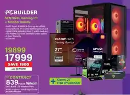 Incredible Connection PC BUILDER SENTINEL Gaming PC + Monitor Bundle offer