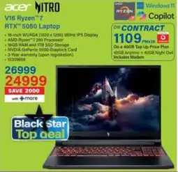 Incredible Connection Acer V16 Ryzen 7 RTX 5050 Laptop offer