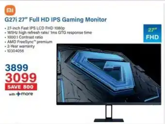 Incredible Connection Xiaomi G27i 27" Full HD IPS Gaming Monitor offer