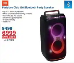 Incredible Connection JBL Partybox Club 120 Bluetooth Party Speaker offer