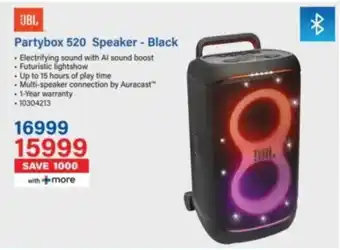 JBL Partybox 520 Speaker Black