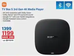 Incredible Connection Xiaomi TV Box S 3rd Gen 4K Media Player offer