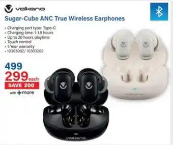 Incredible Connection Volkano Sugar-Cube ANC True Wireless Earphones offer