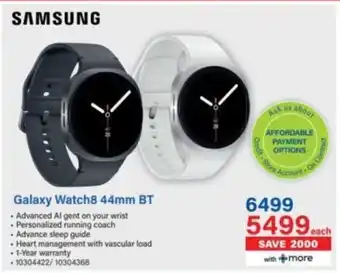 Incredible Connection Samsung Galaxy Watch8 44mm BT offer