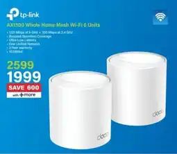 Incredible Connection Tp-link AX1500 Whole Home Mesh Wi-Fi 6 Units offer
