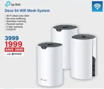 Incredible Connection Tp-link Deco S4 Wifi Mesh System offer