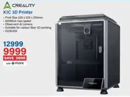 Incredible Connection CREALITY K1C 3D Printer offer