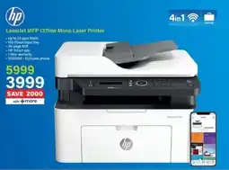 Incredible Connection HP LaserJet MFP 137fnw Mono Laser Printer offer