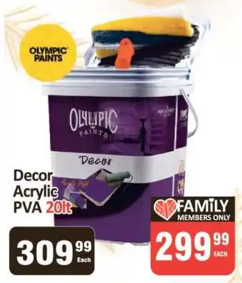 KitKat Cash and Carry Olympic Paints Decor Acrylic PVA 20lt offer