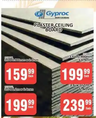 KitKat Cash and Carry Gyproc Plaster Ceiling Board 3.0 x 0.900mm x 6.4mm offer