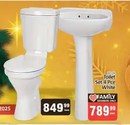 KitKat Cash and Carry Toilet Set 4 Pce White offer