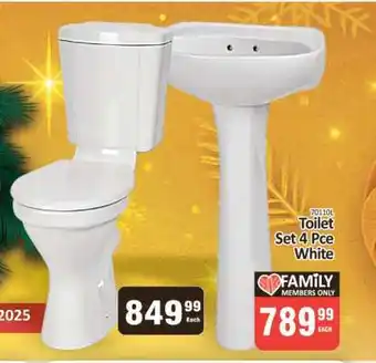 KitKat Cash and Carry Toilet Set 4 Pce White offer