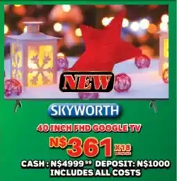 Lewis Skyworth 40 inch fhd google tv offer