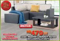 Lewis Willow mk2 corner lounge suite offer