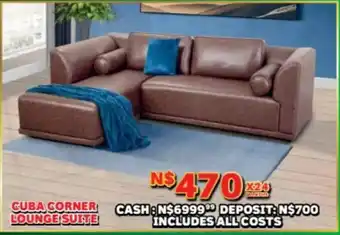 Lewis Guba corner lounge suite offer