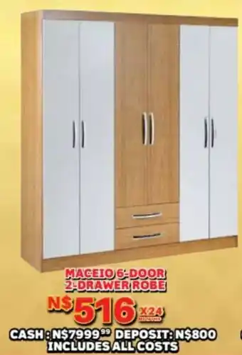 Lewis Maceio 6-door 2-drawer robe offer