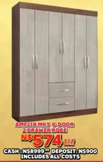 Lewis Amelia mk3 6-door 2drawer robe offer