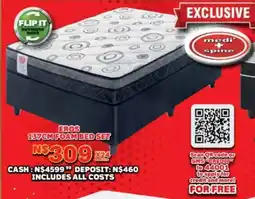 Lewis Eros 137cm foam bed set offer