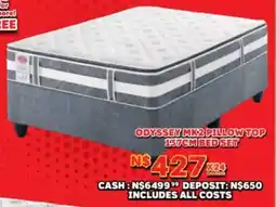 Lewis Odyssey mk2 pillow top 137cm bed set offer