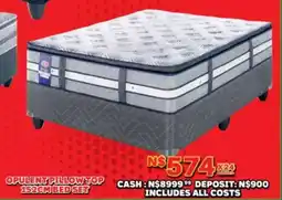 Lewis Opulent pillow top 152cm bed set offer