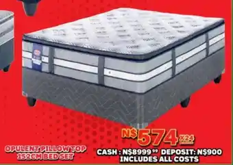 Lewis Opulent pillow top 152cm bed set offer