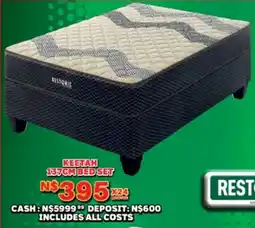 Lewis Restonic keetah 137cm bed set offer