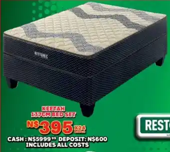 Lewis Restonic keetah 137cm bed set offer