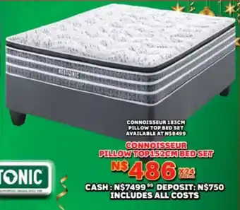 Lewis Restonic connoisseur pillow top 152cm bed set offer