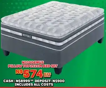 Lewis Restonic nicodemus pillow top 152cm bed set offer