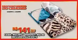 Lewis Cozy mink contemp 2ply blanket offer