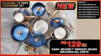Lewis Talullah cookware set offer