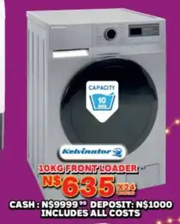 Lewis Kelvinator front loader washing machine offer